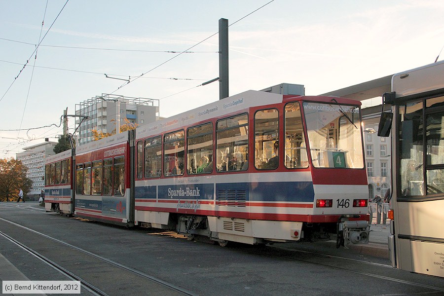 Deutschland Straßenbahn Cottbus Triebwagen 146