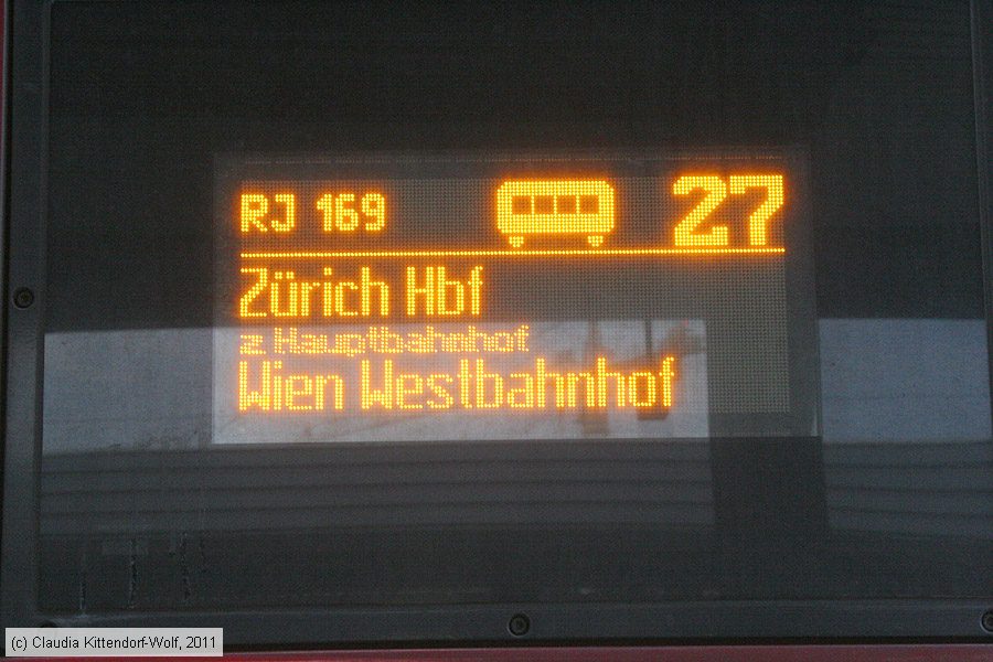 ÖBB - Zuglaufschild
/ Bild: zuglaufrj169_cw1103260424.jpg