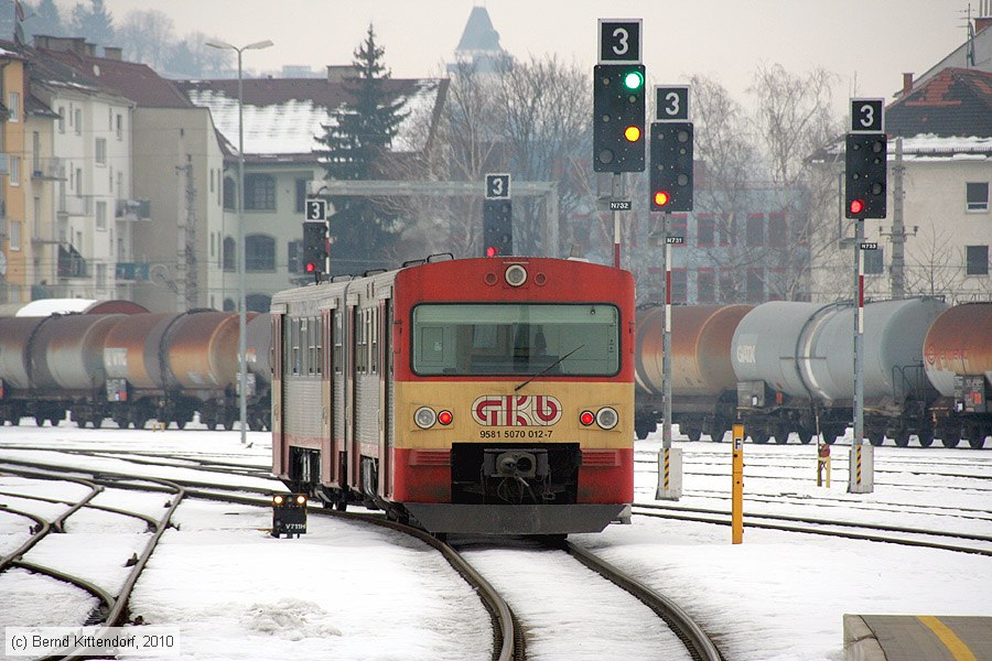Graz-Köflacher Bahn - 95815070012-7
/ Bild: gkb958150700127_bk1002050089.jpg Graz-Köflacher Bahn - 95815070012-7
/ Bild: gkb958150700127_bk1002050089.jpg