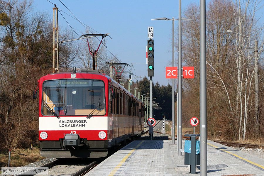 Salzburger Lokalbahn - ET 43
/ Bild: salzburg43_bk2502190034.jpg Salzburger Lokalbahn - ET 43
/ Bild: salzburg43_bk2502190034.jpg