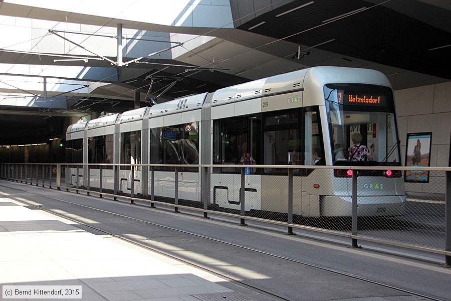 Straßenbahn Graz - 209
/ Bild: graz209_bk1507110003.jpg