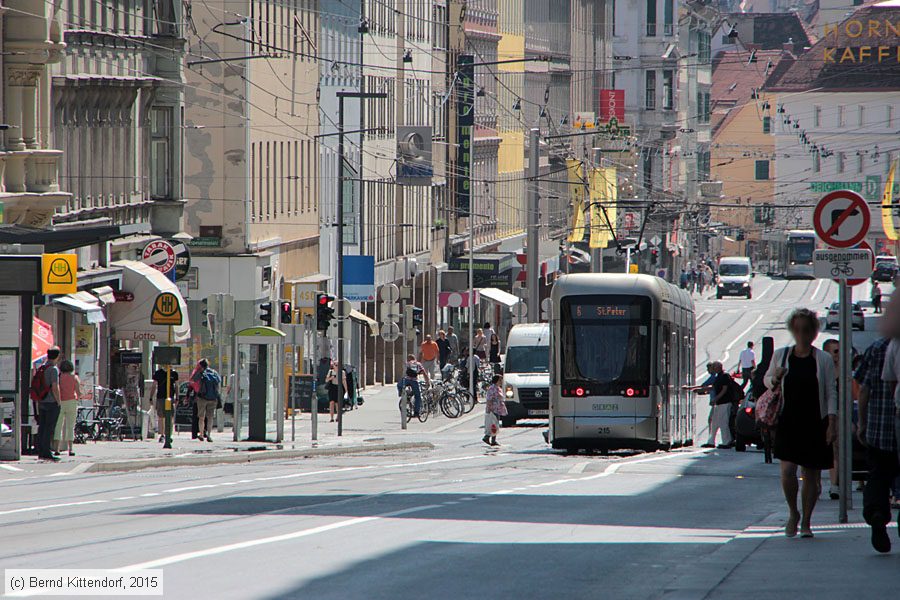 Straßenbahn Graz - 215
/ Bild: graz215_bk1507100003.jpg