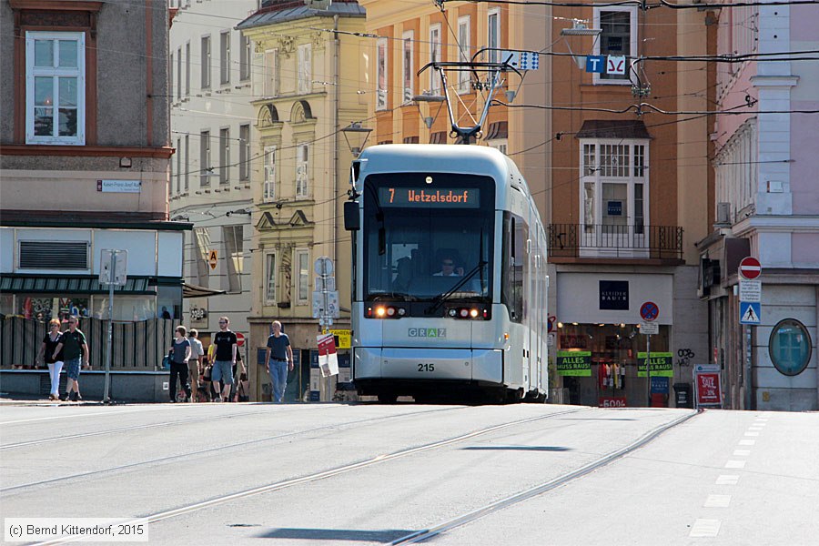 Straßenbahn Graz - 215
/ Bild: graz215_bk1507110013.jpg