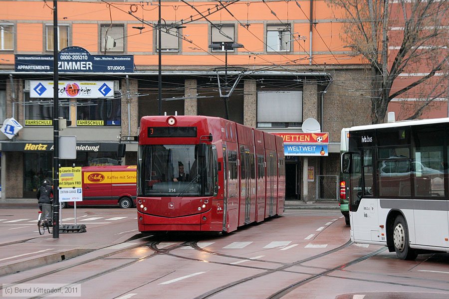 Straßenbahn Innsbruck - 314
/ Bild: innsbruck314_bk1103280076.jpg