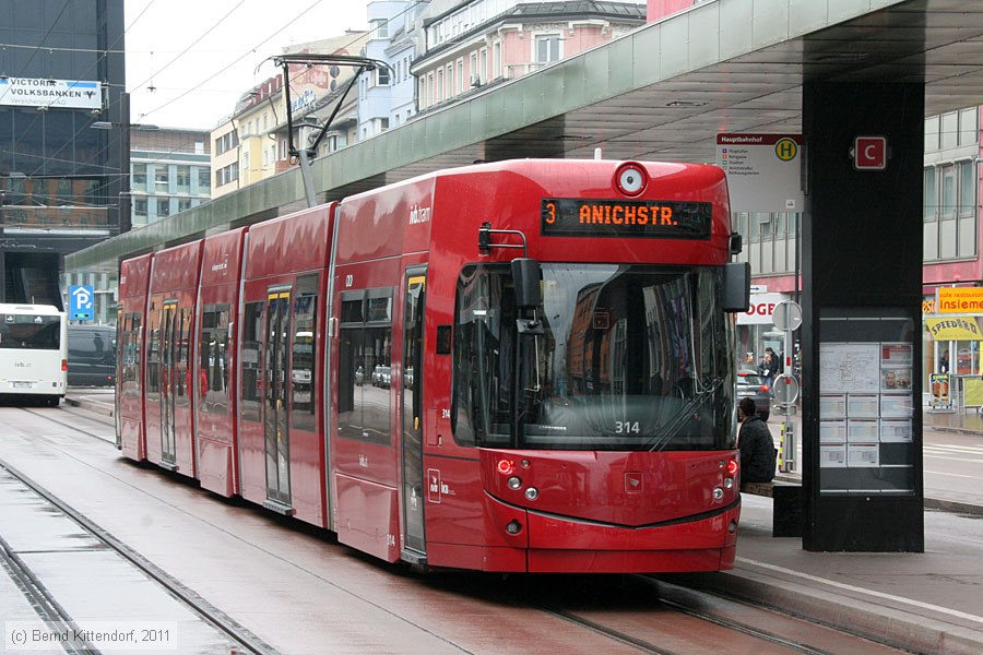 Straßenbahn Innsbruck - 314
/ Bild: innsbruck314_bk1103280078.jpg