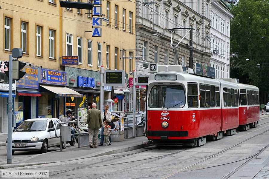 Wien - Straßenbahn - 4040
/ Bild: wien4040_bk0708100157.jpg
