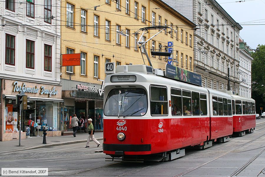 Wien - Straßenbahn - 4040
/ Bild: wien4040_bk0708100158.jpg