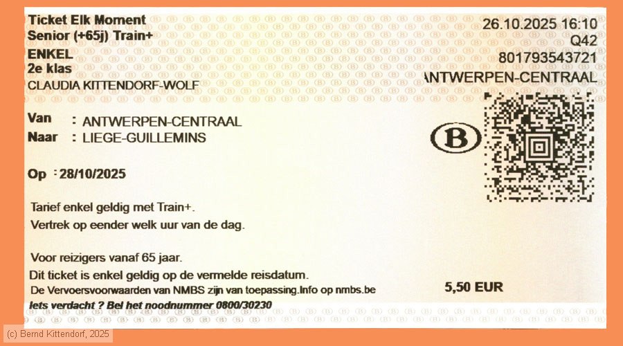 NMBS - Fahrkarte
/ Bild: sncb_fk20251028tekhb.jpg