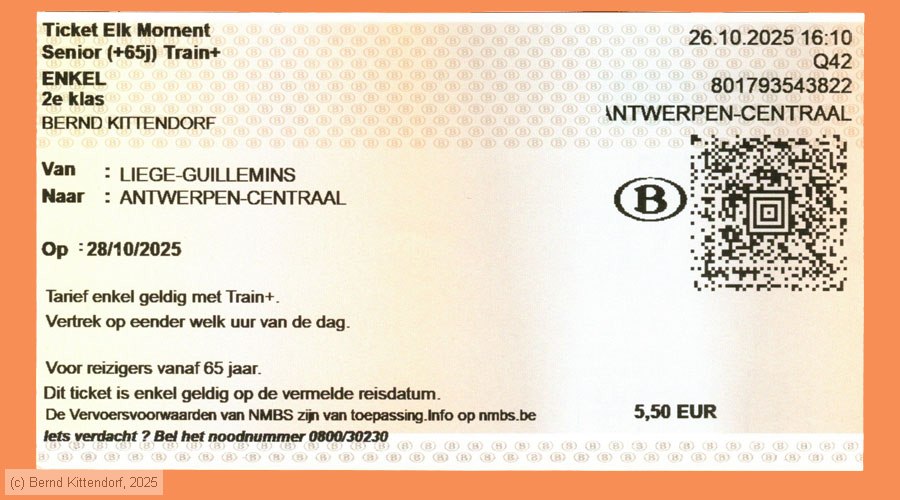 NMBS - Fahrkarte
/ Bild: sncb_fk20251028tekra.jpg