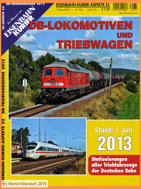 Eisenbahn Kurier - DB-Triebfahrzeuge 2013
/ Bild: buch_isbn978-3-8446-1914-0.jpg