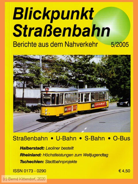 Blickpunkt Straßenbahn
/ Bild: buch_issn0173-0290-200505.jpg