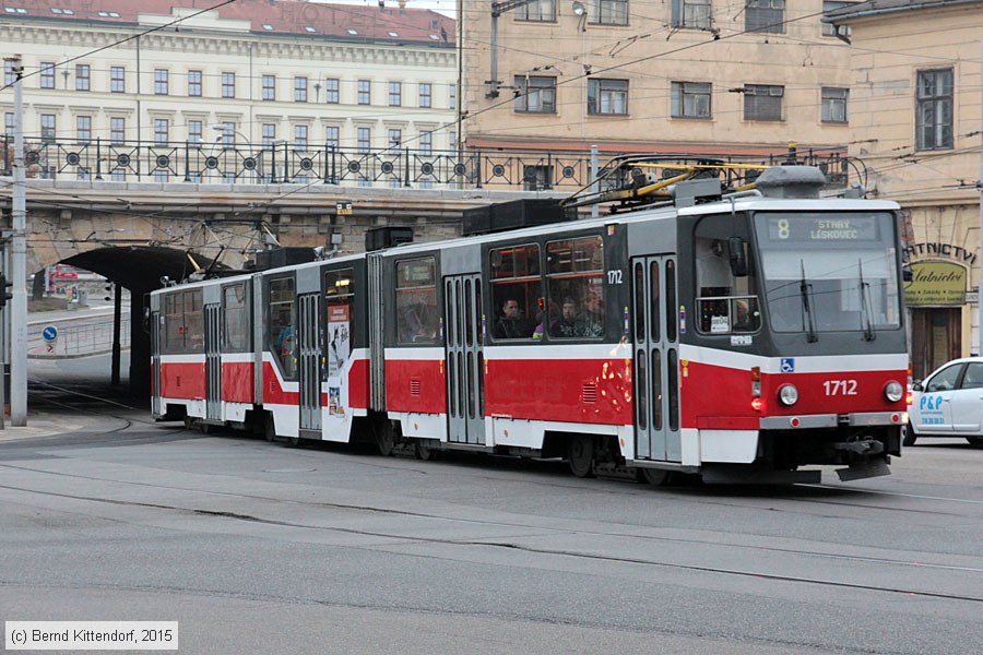Straßenbahn Brno - 1712
/ Bild: brno1712_bk1510130743.jpg Straßenbahn Brno - 1712
/ Bild: brno1712_bk1510130743.jpg