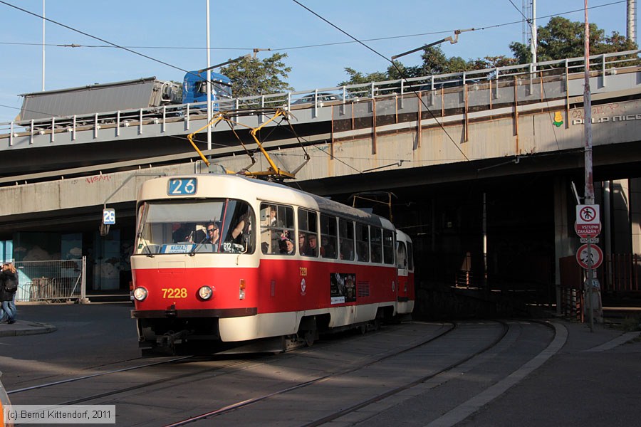 Stra&szlig;enbahn Praha - 7228
/ Bild: praha7228_bk1110180501.jpg