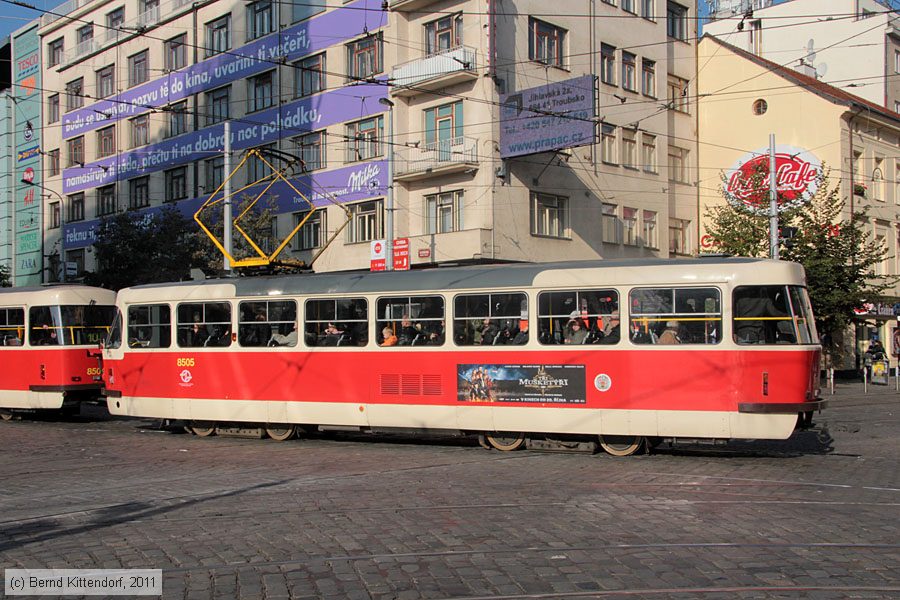 Stra&szlig;enbahn Praha - 8505
/ Bild: praha8505_bk1110210022.jpg