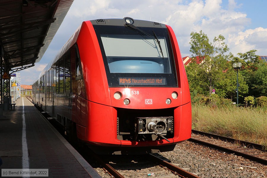 Deutsche Bahn - 622 538
/ Bild: db622538_bk2209010070.jpg