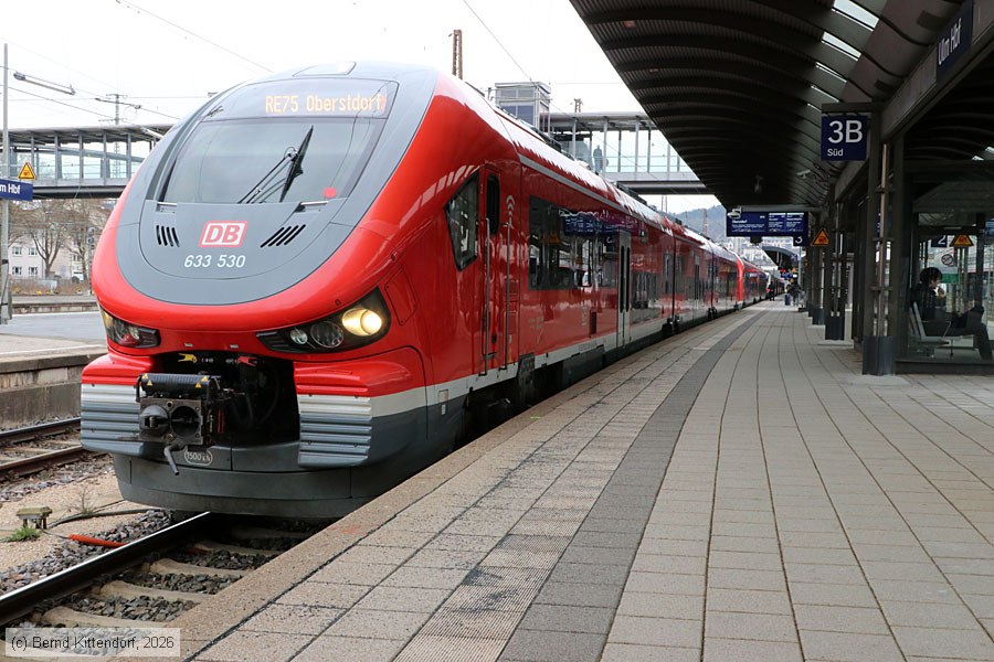 Deutsche Bahn - 633 530
/ Bild: db633530_bk2603150067.jpg Deutsche Bahn - 633 530
/ Bild: db633530_bk2603150067.jpg
