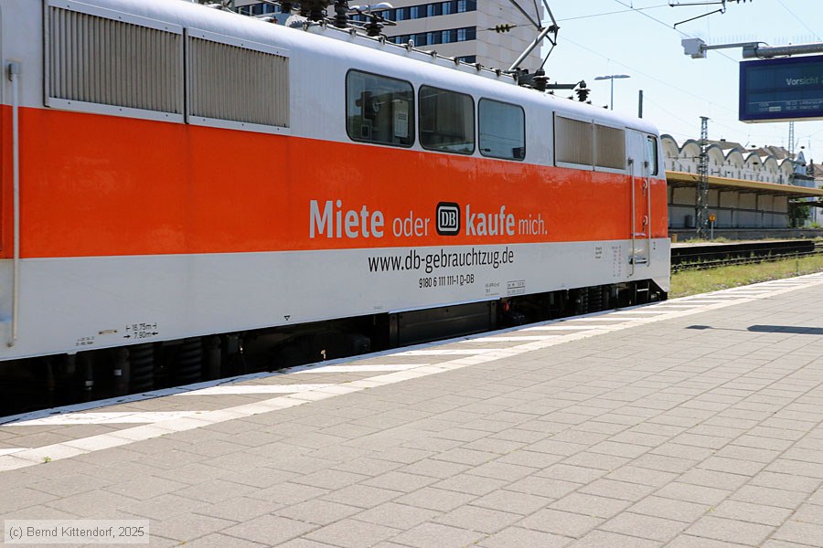 Deutsche Bahn - 111111-1
/ Bild: db1111111_bk2507030131.jpg Deutsche Bahn - 111111-1
/ Bild: db1111111_bk2507030131.jpg