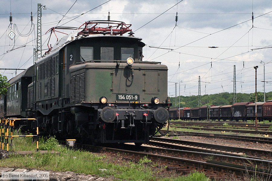 Historische E-Lok - 194051-9
/ Bild: db1940519_bk0605280230.jpg