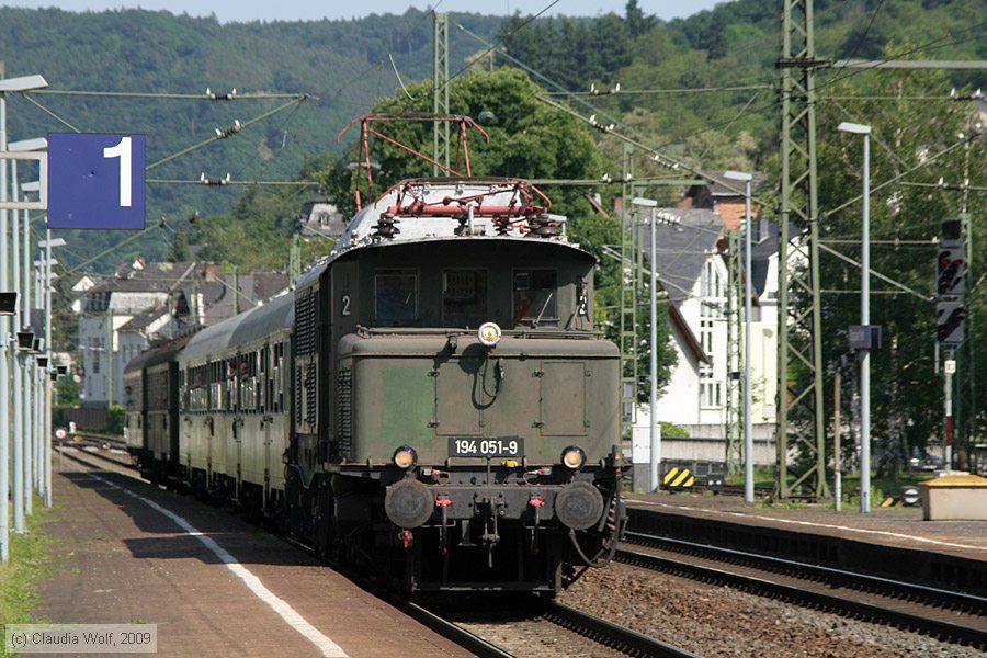 Historische E-Lok - 194051-9
/ Bild: db1940519_cw0905240177.jpg