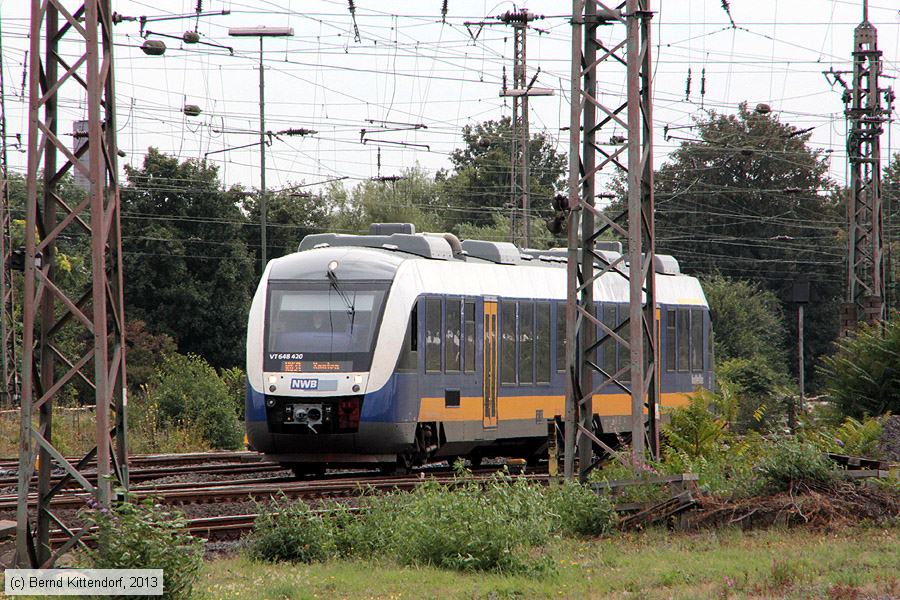 NordWestBahn - VT 648 420
/ Bild: nordwestbahn648420_bk1309010094.jpg