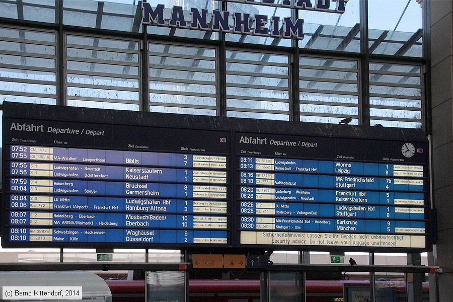 Mannheim Hauptbahnhof
/ Bild: bfmannheimhbf_bk1408110001.jpg