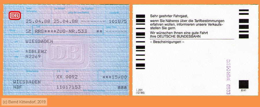 Deutsche Bundesbahn - Fahrkarte
/ Bild: db_fk19880425rrs.jpg