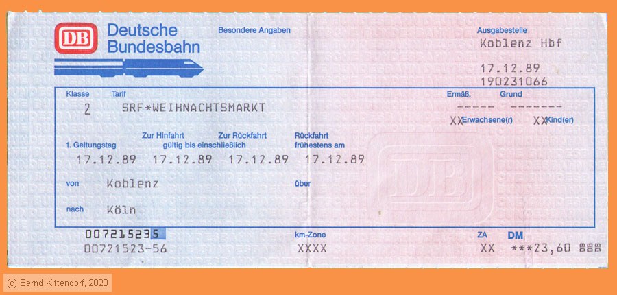 Deutsche Bundesbahn - Fahrkarte
/ Bild: db_fk19891217srfwm.jpg