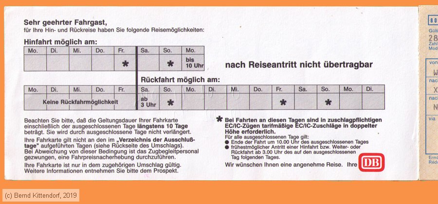 Deutsche Bundesbahn - Fahrkarte
/ Bild: db_fk19910128ssts2.jpg