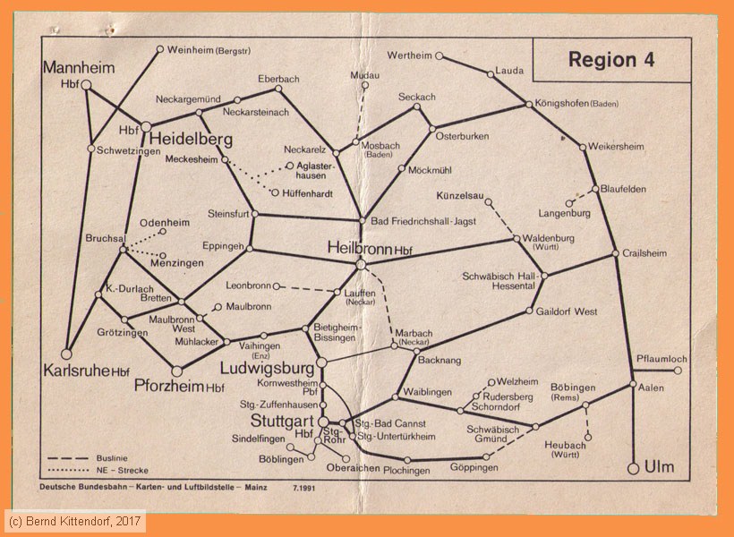 Deutsche Bundesbahn - Fahrkarte
/ Bild: db_fk19910824uwkreg4.jpg Deutsche Bundesbahn - Fahrkarte
/ Bild: db_fk19910824uwkreg4.jpg
