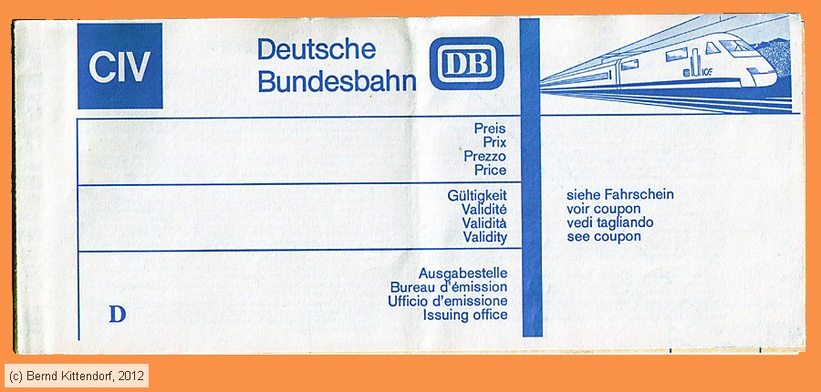 Deutsche Bundesbahn - Fahrkarte 
/ Bild: db_fk19930526rfk1.jpg