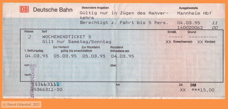 Deutsche Bahn - Fahrkarte
/ Bild: db_fk19950304woe5.jpg