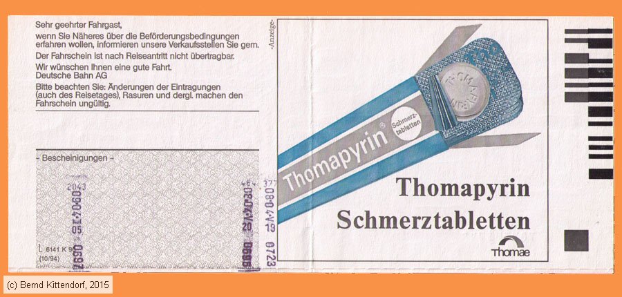 Deutsche Bahn - Fahrkarte
/ Bild: db_fk19950408efks2.jpg