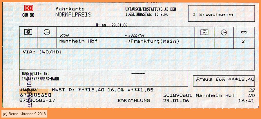 Deutsche Bahn - Fahrkarte
/ Bild: db_fk20060129efkn.jpg