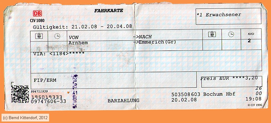 Deutsche Bahn - Fahrkarte
/ Bild: db_fk20080220efk2.jpg