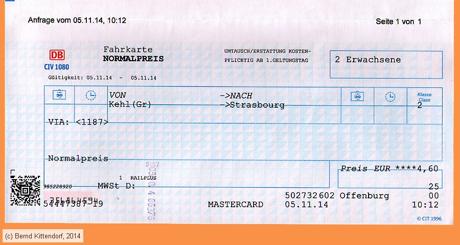 Deutsche Bahn - Fahrkarte
/ Bild: db_fk20141105efk.jpg