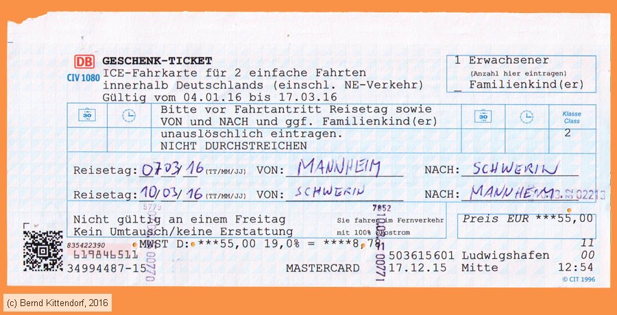 Deutsche Bahn - Fahrkarte Geschenk-Ticket
/ Bild: db_fk20160307gt.jpg Deutsche Bahn - Fahrkarte Geschenk-Ticket
/ Bild: db_fk20160307gt.jpg