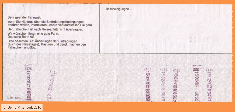 Deutsche Bahn - Fahrkarte
/ Bild: db_fk19960215efkks2.jpg