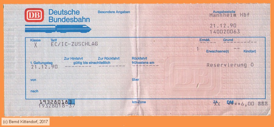 Deutsche Bundesbahn - EC / IC Zuschlag
/ Bild: db_fk19901221iczu.jpg