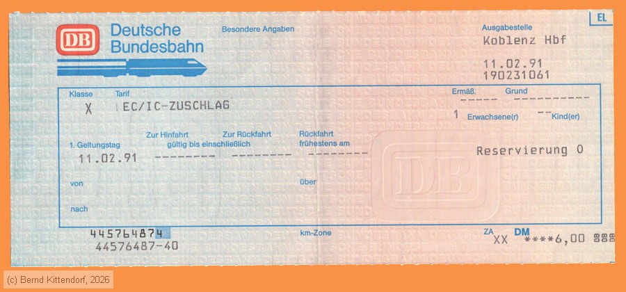 Deutsche Bundesbahn - EC / IC Zuschlag
/ Bild: db_fk19910211iczu.jpg
