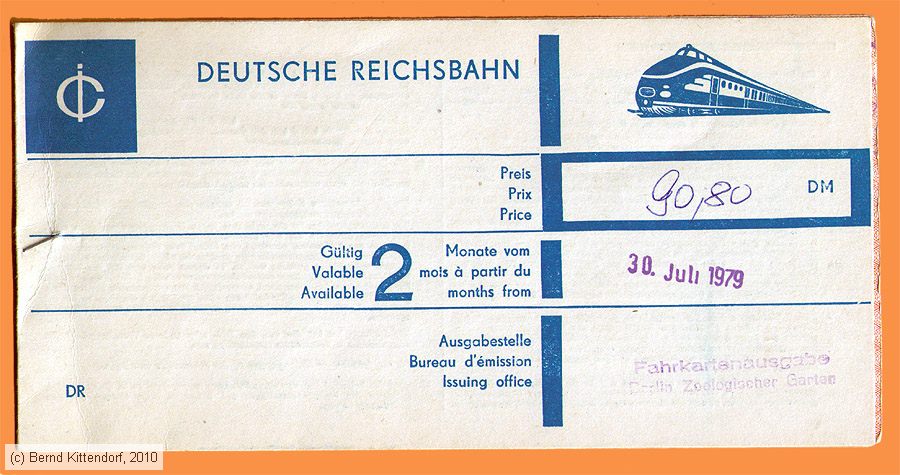 Deutsche Reichsbahn - Fahrkarte - Umschlag
/ Bild: dr_fk19790729a.jpg