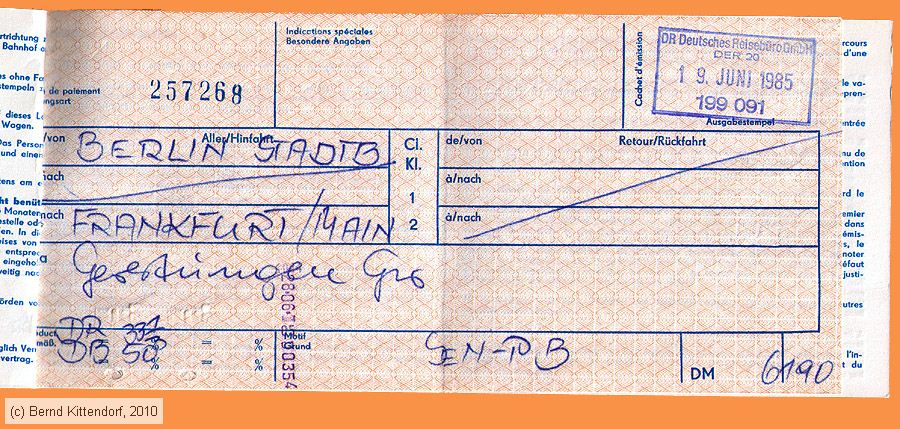 Deutsche Reichsbahn - Fahrkarte
/ Bild: dr_fk19850619b.jpg