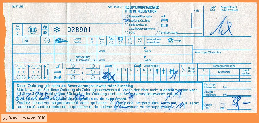 Deutsche Reichsbahn - Liegewagen-Quittung
/ Bild: dr_fkq028901q.jpg