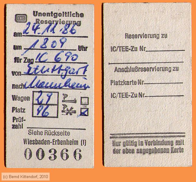 Deutsche Bundesbahn - Reservierung
/ Bild: db_fk19861124res.jpg