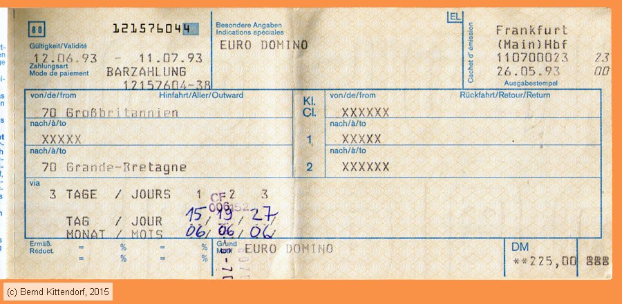 Deutsche Bundesbahn - Euro-Domino Fahrkarte
/ Bild: db_fk19930612edgb3.jpg