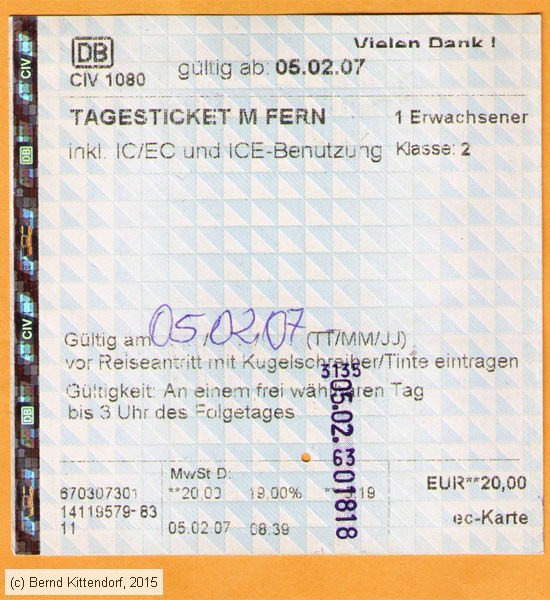 Deutsche Bahn - Fahrkarte
/ Bild: db_fk20070205ttmf.jpg