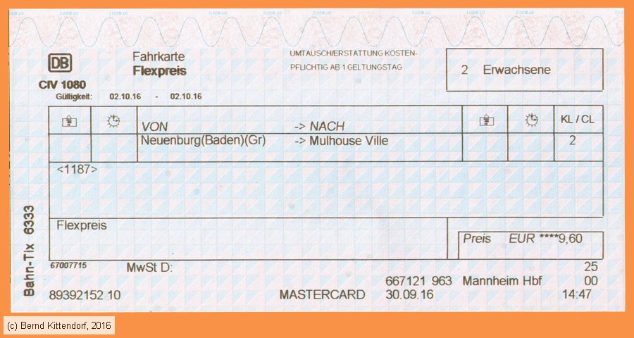 Deutsche Bahn - Fahrkarte
/ Bild: db_fk20161002bfk.jpg