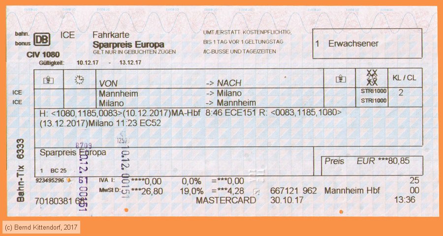 Deutsche Bahn - Fahrkarte Sparpreis Europa
/ Bild: db_fk20171210r1af.jpg