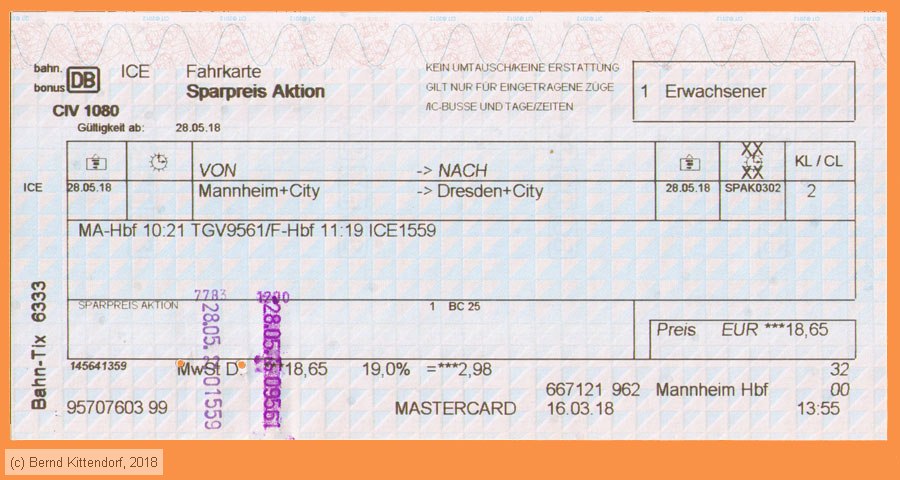 Deutsche Bahn - Fahrkarte Sparpreis Aktion
/ Bild: db_fk20180528r1af.jpg