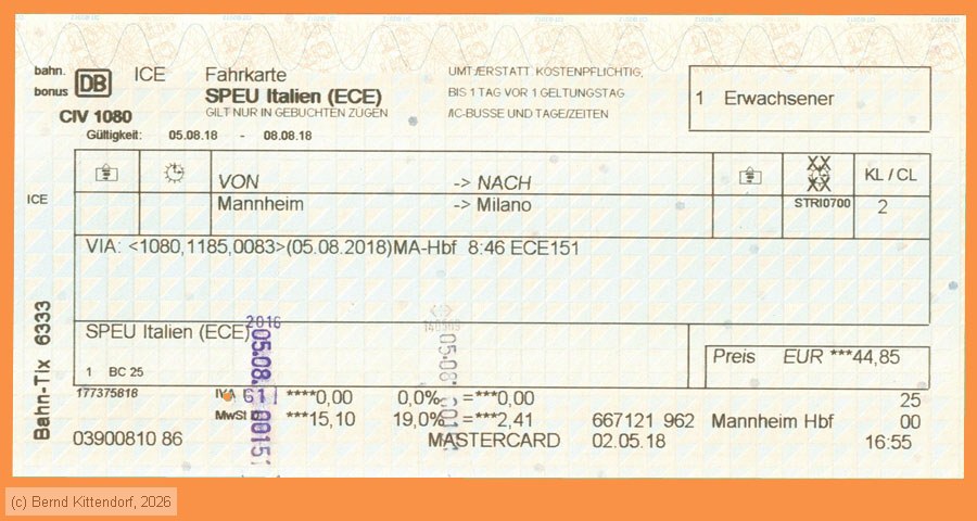Deutsche Bahn - Fahrkarte SPEU Italien (ECE)
/ Bild: db_fk20180805r1a.jpg
