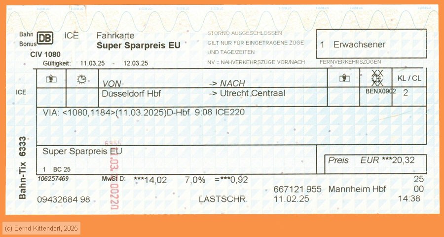 Deutsche Bahn - Fahrkarte Super Sparpreis EU
/ Bild: db_fk20250311r1fa.jpg
